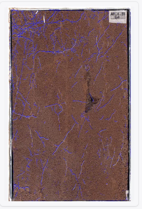 Sensor image processed by our AI recognition model